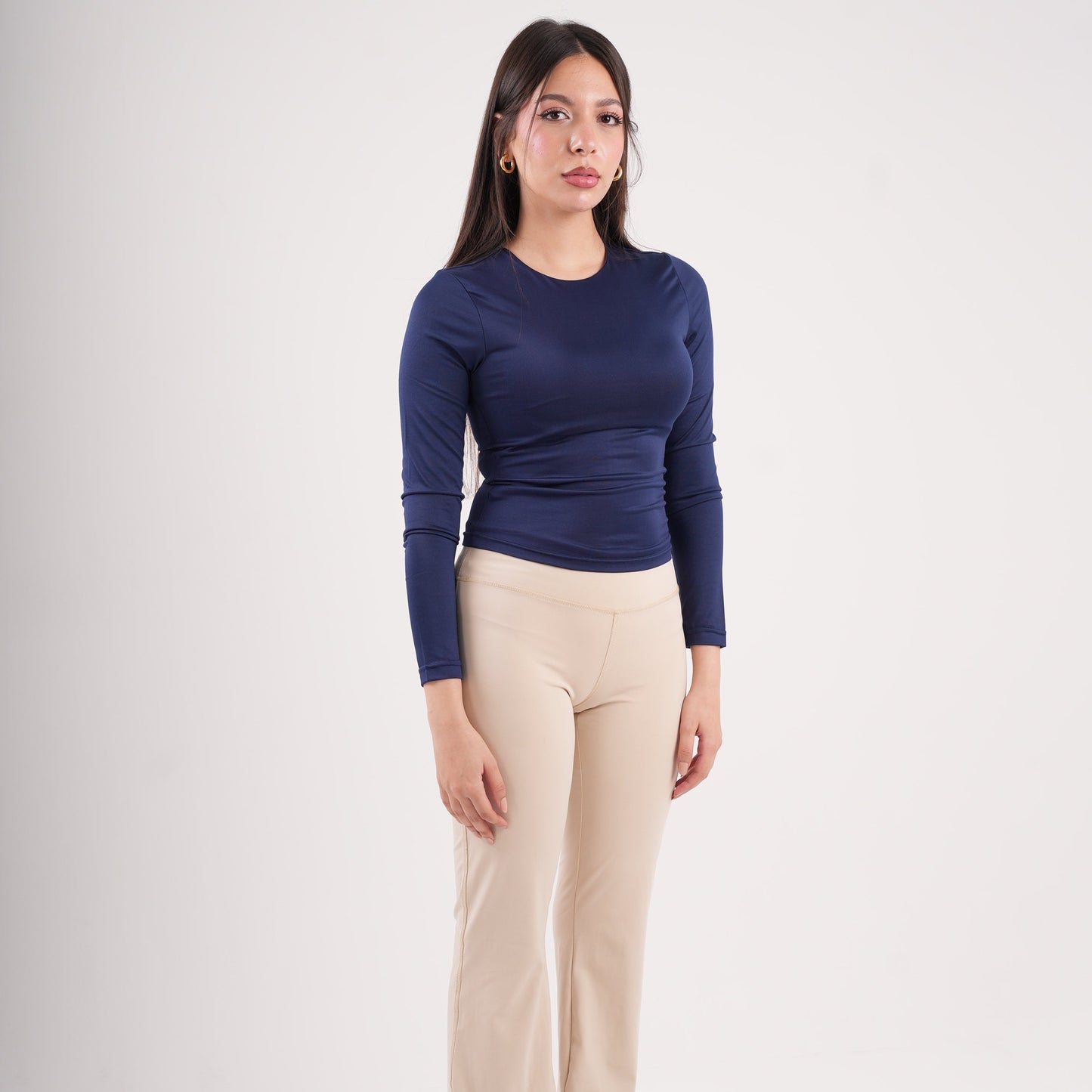 Dual-Layer Long Sleeve Top