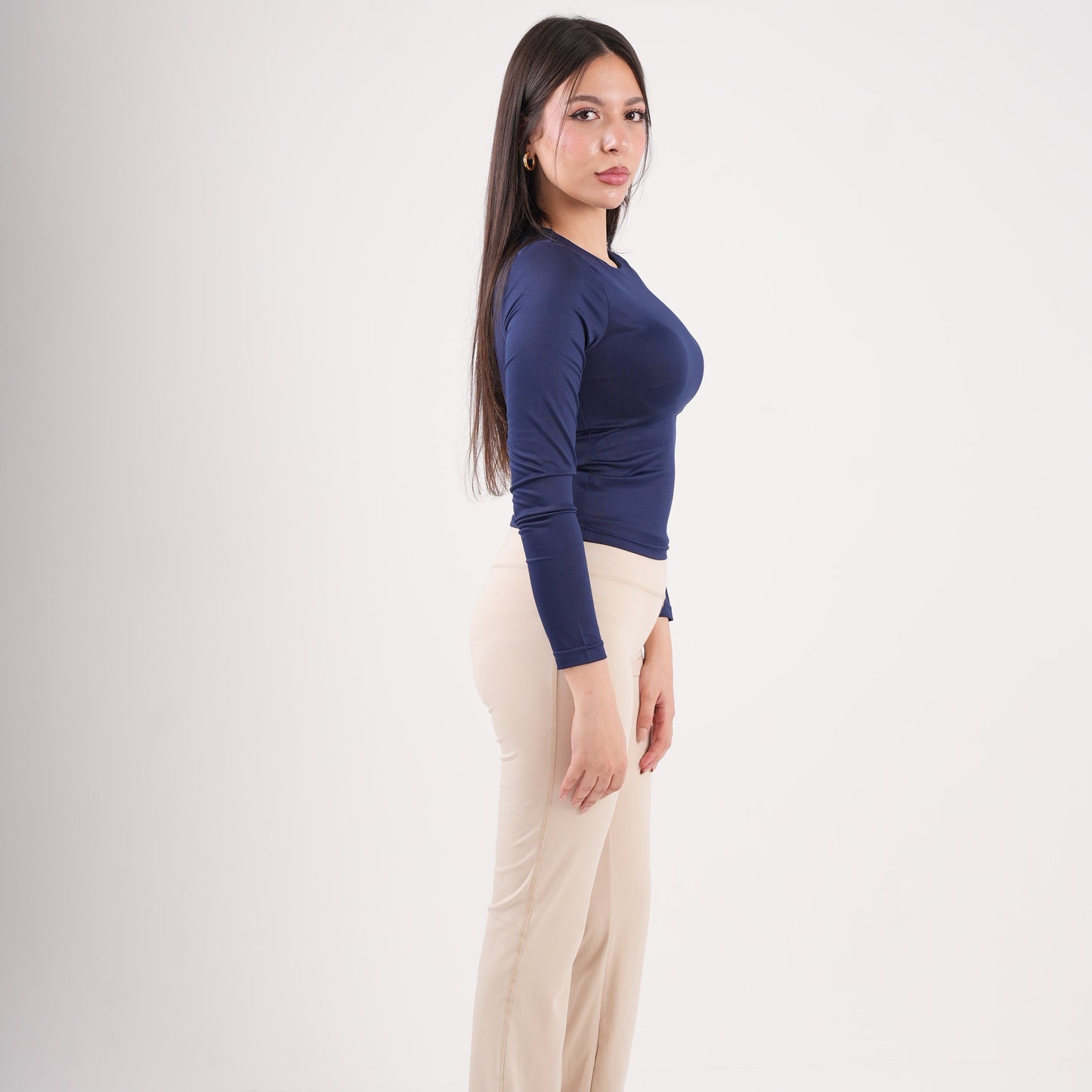Dual-Layer Long Sleeve Top