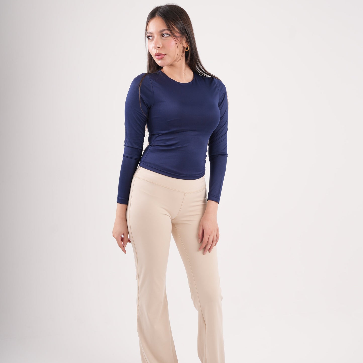 Dual-Layer Long Sleeve Top