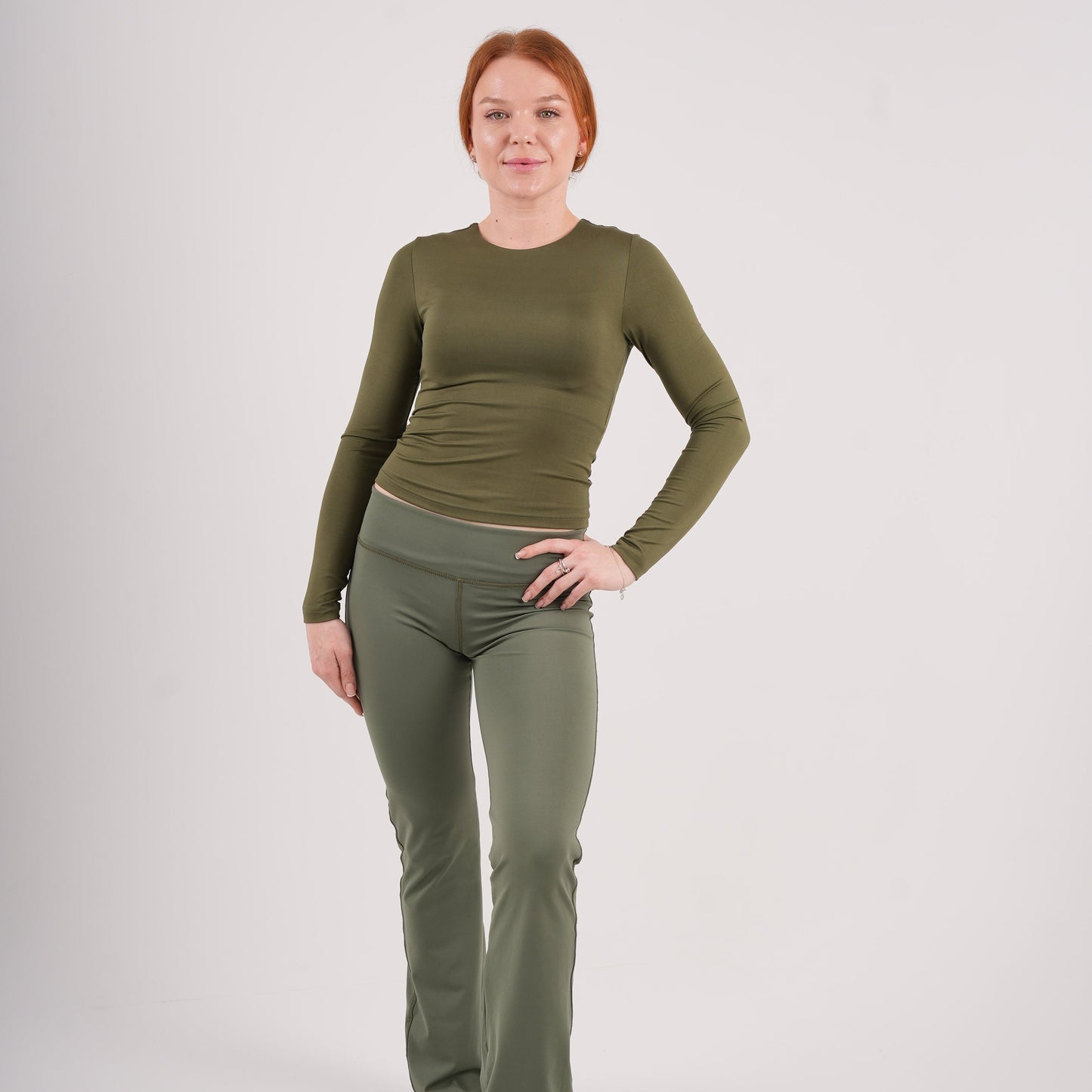 Dual-Layer Long Sleeve Top