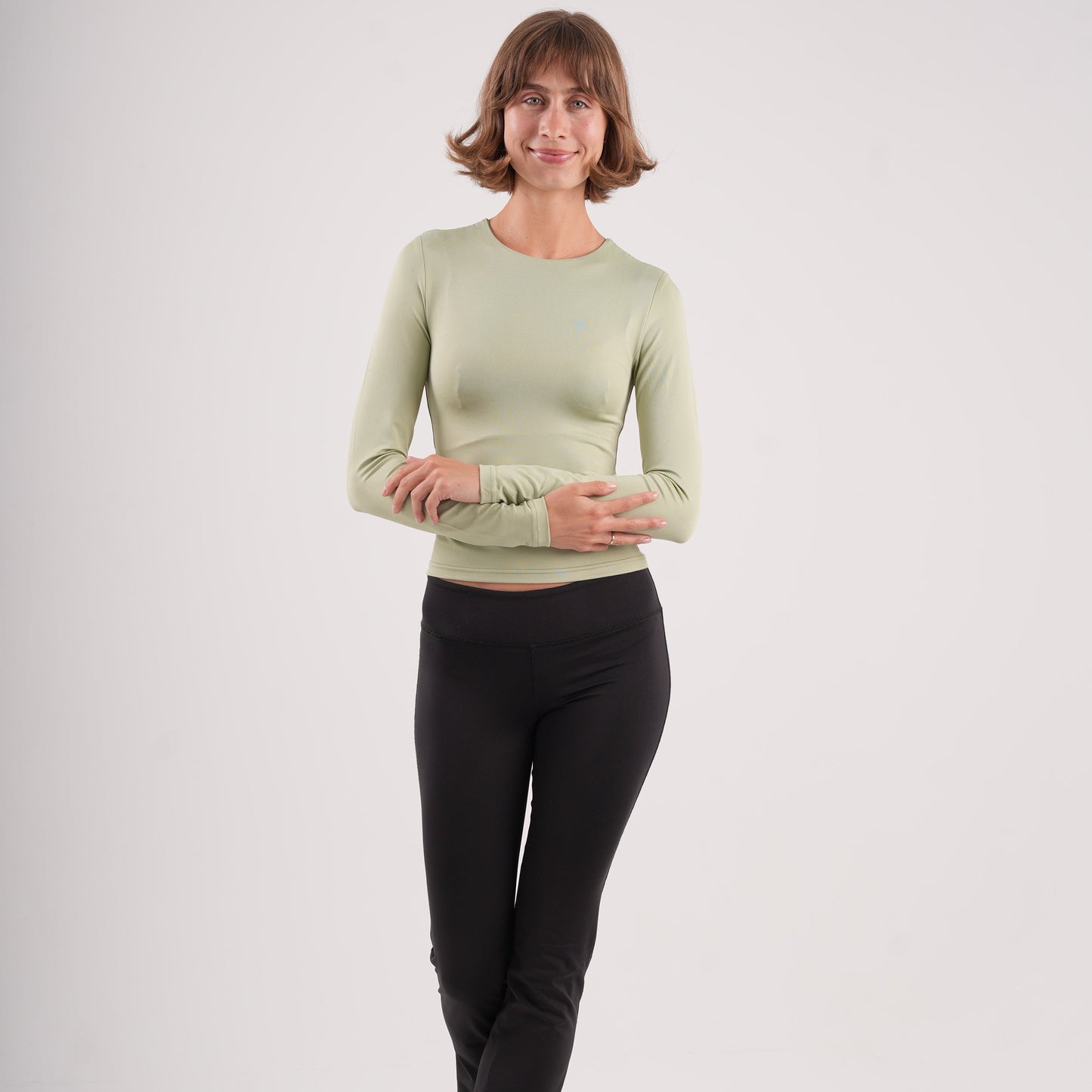 Dual-Layer Long Sleeve Top