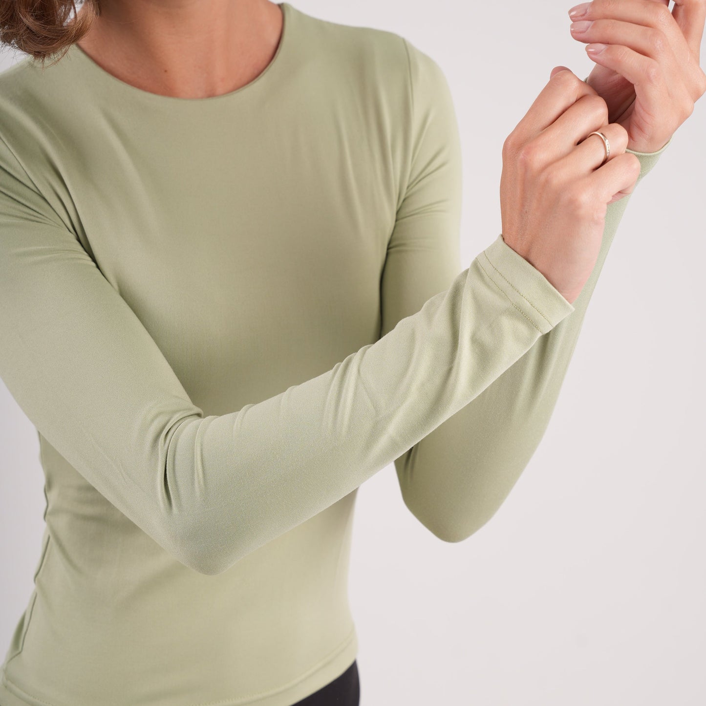 Dual-Layer Long Sleeve Top