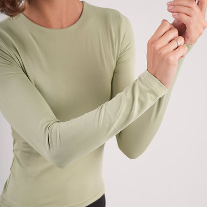 Dual-Layer Long Sleeve Top
