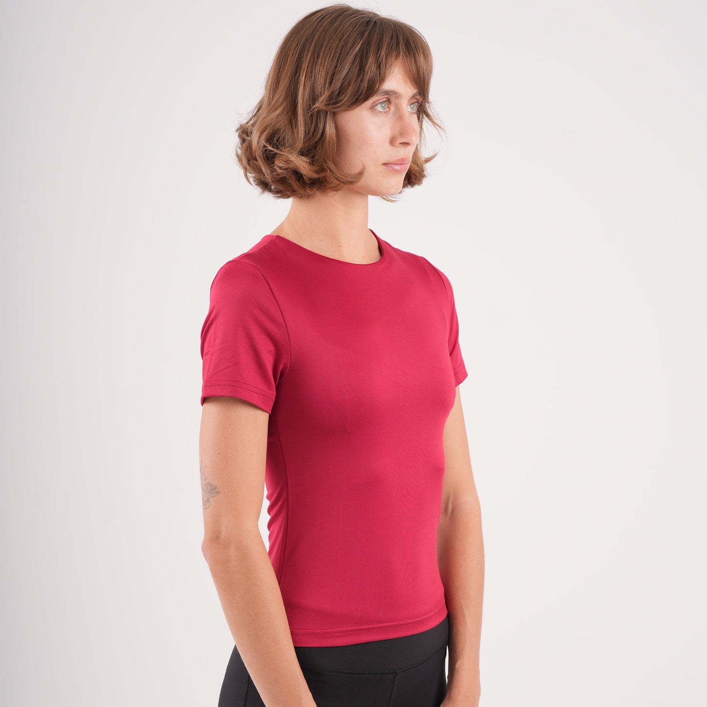 Dual-Layer Short Sleeve Top