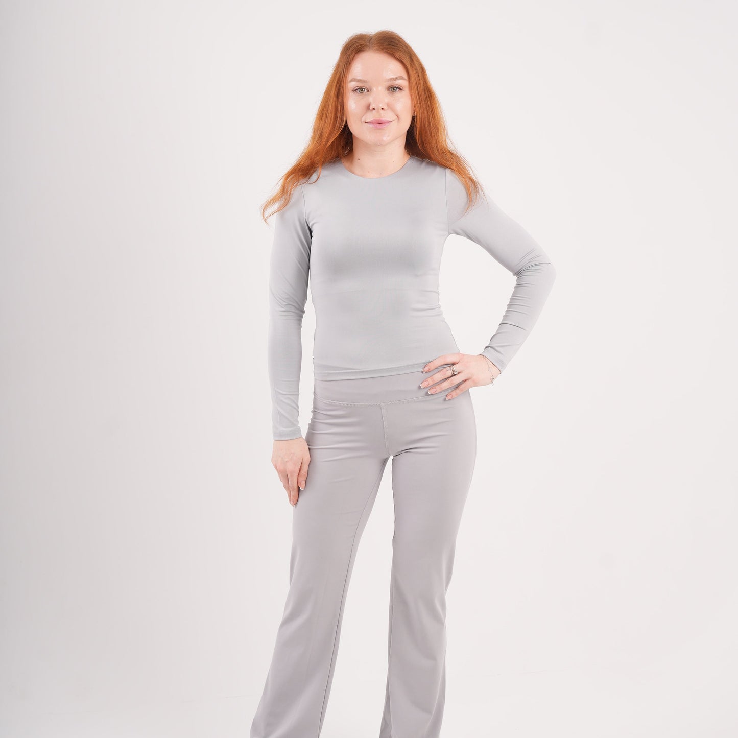 Dual-Layer Long Sleeve Top