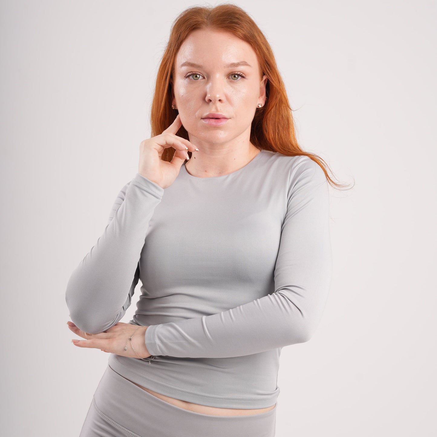 Dual-Layer Long Sleeve Top